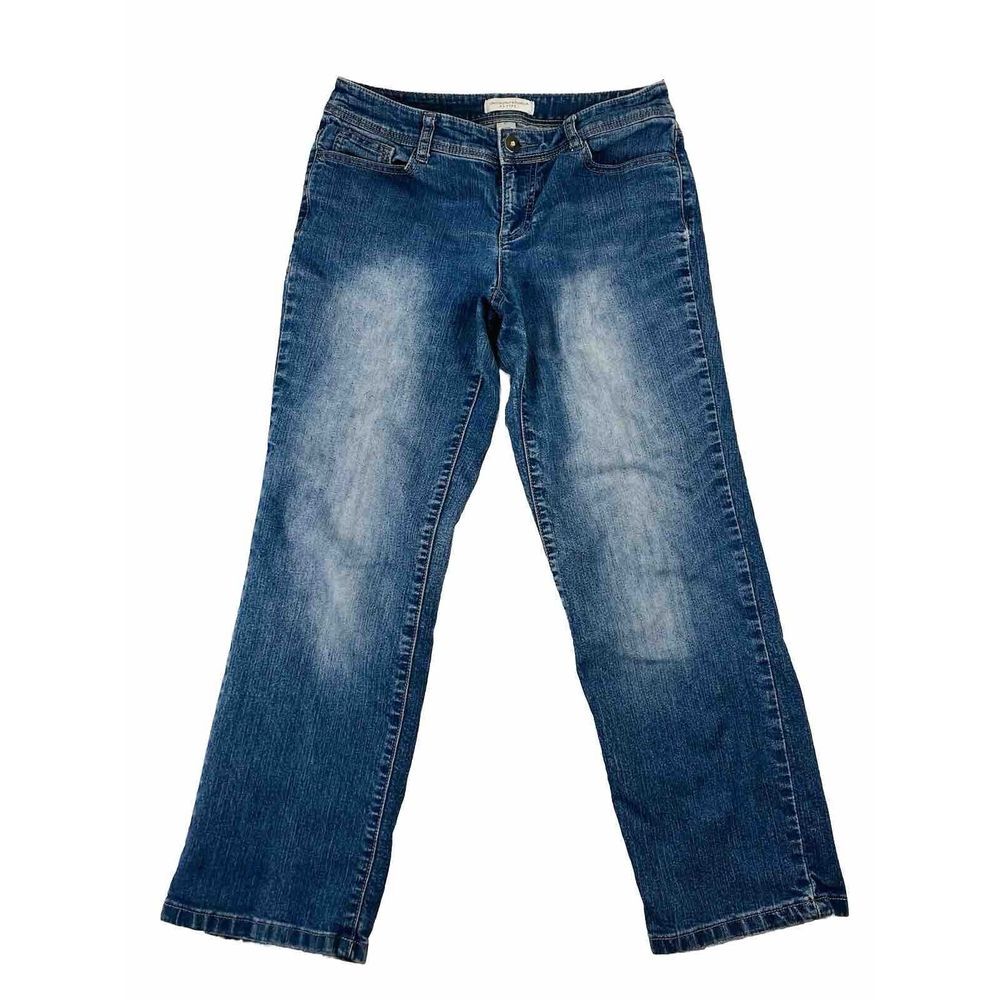 Christopher & Banks Womens Jeans Blue Medium Wash Low Rise Size 4P